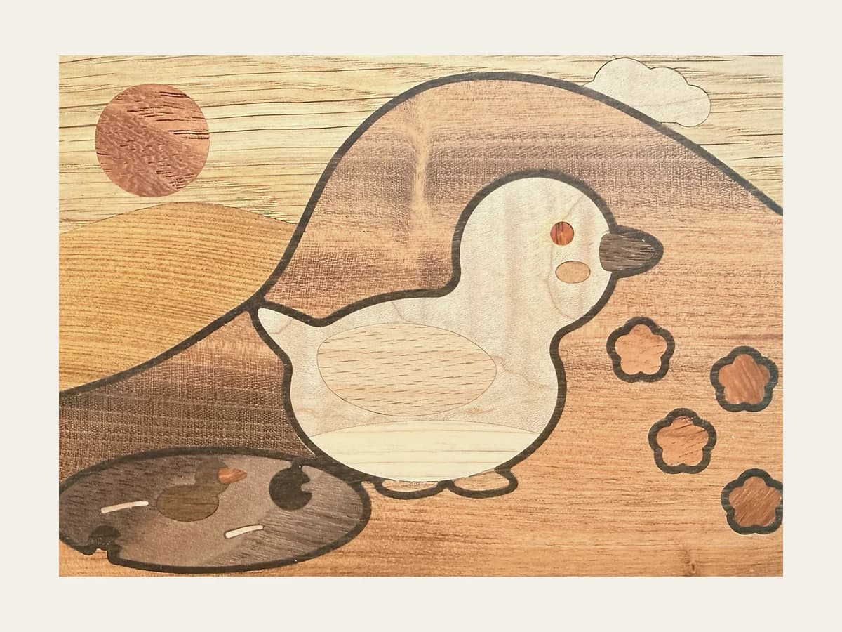 鑲嵌圖案作品:柯爾鴨