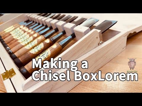 Build a professional woodworking chisel box! Learn DIY production | 實木鑿刀盒製作教學