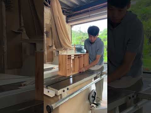 小櫃內部分割做完在切開櫃身 #木工 #手工diy #木工教學