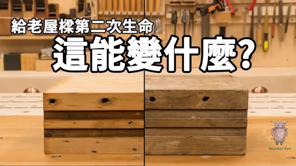 撿到一根百年老屋樑,不剖板也能做成家具嗎? 影片封面